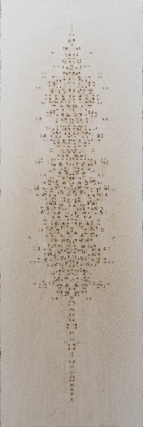 Dustin Smith — Chasing the Spark — acrylic & graphite on canvas
