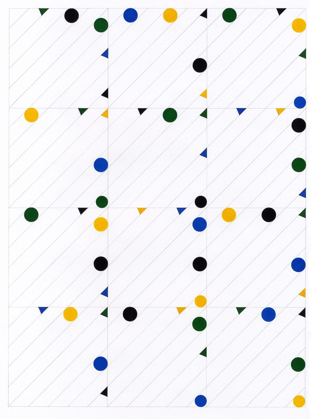 Thomas Poeser — Geometric Composition on Diagonals I